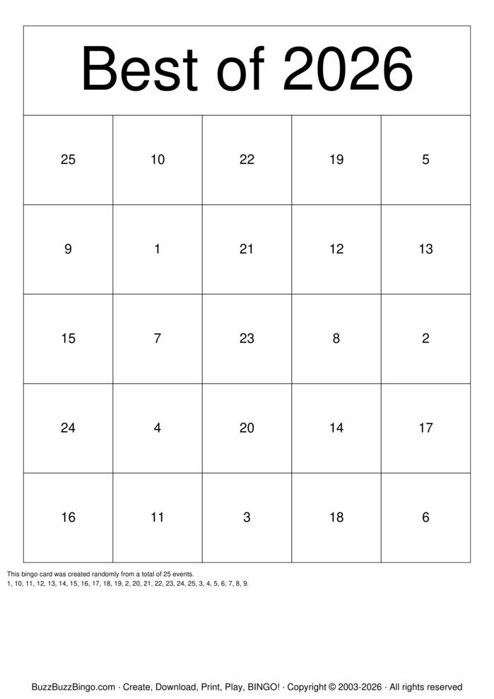 Download Free Bingo Card 17 Bingo Cards Download Free Bingo Card 17 Bingo Cards