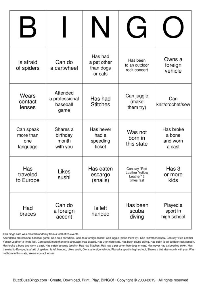 Custom Bingo Cards to Download, Print and Customize!