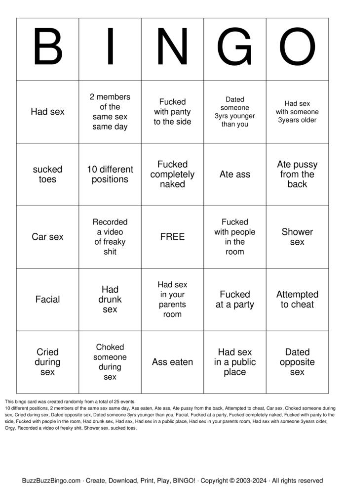 Download Free Freaky Bingo  Bingo Cards