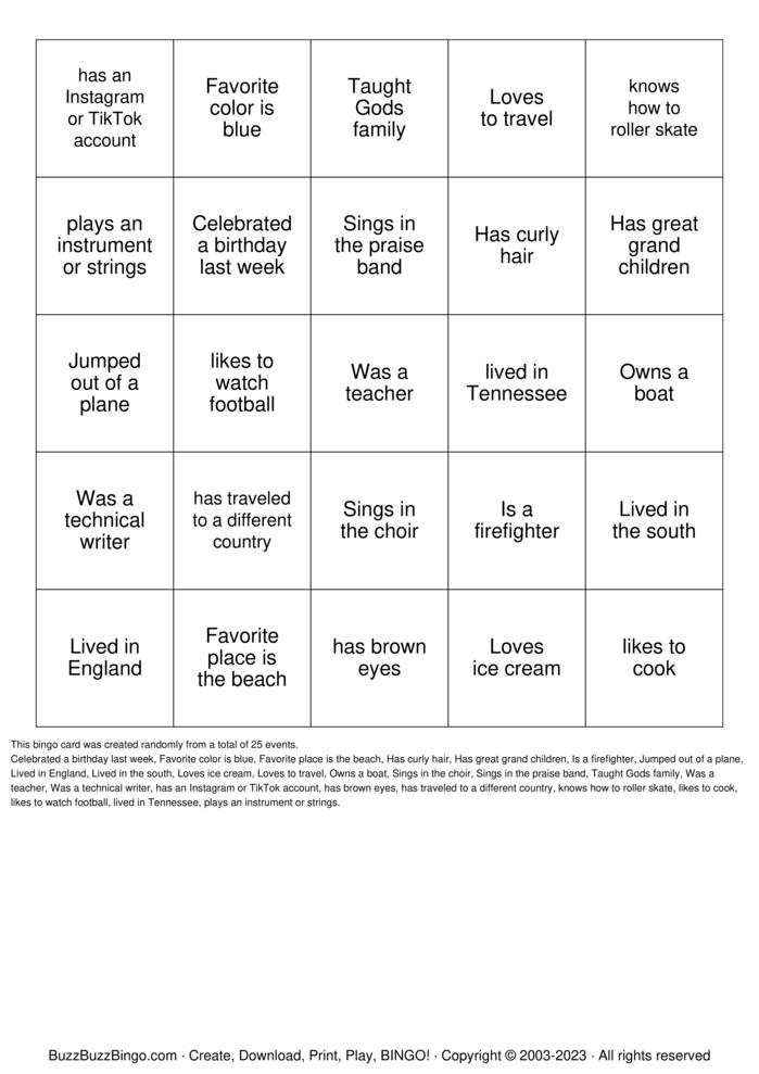 Download Free Mingle Bingo Bingo Cards Download Free Mingle Bingo Bingo Cards