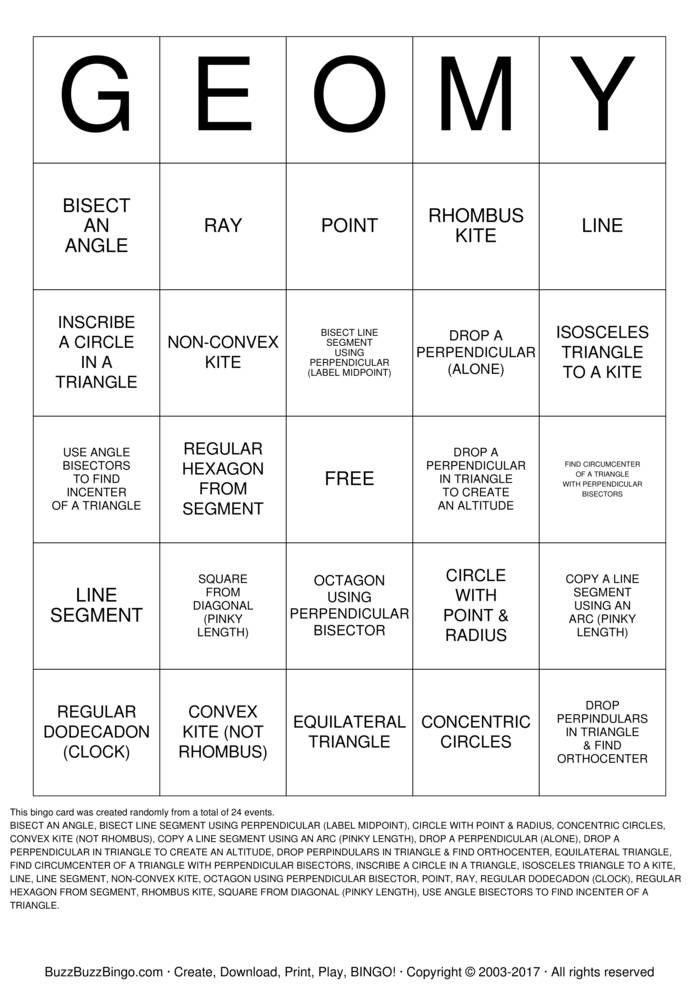 Download Free Custom Bingo Cards
