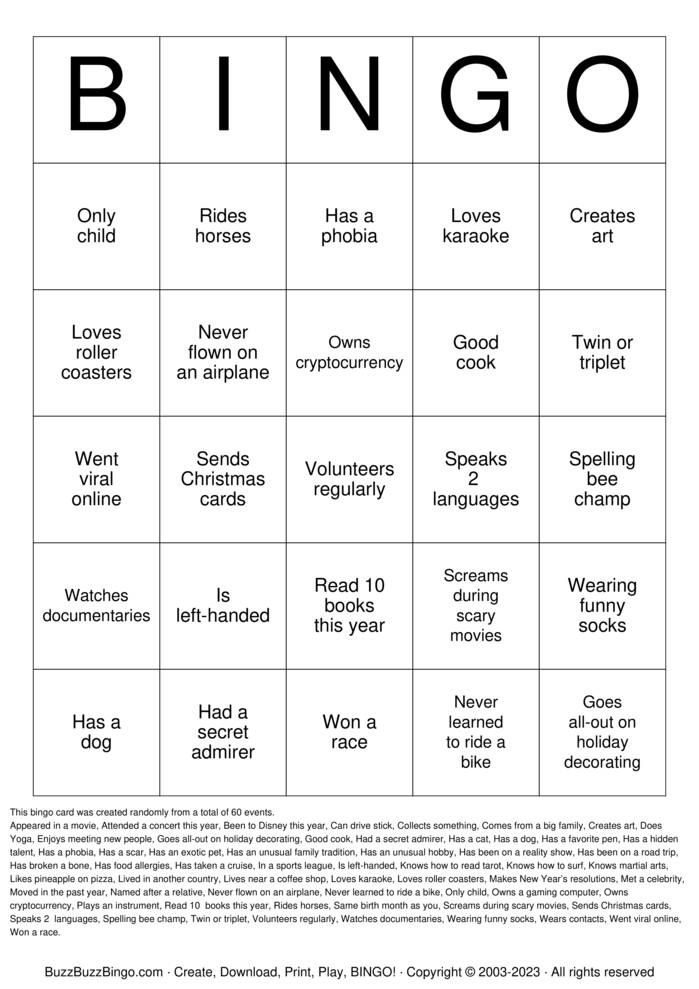 Numbers 1-60 Bingo Cards to Download, Print and Customize!
