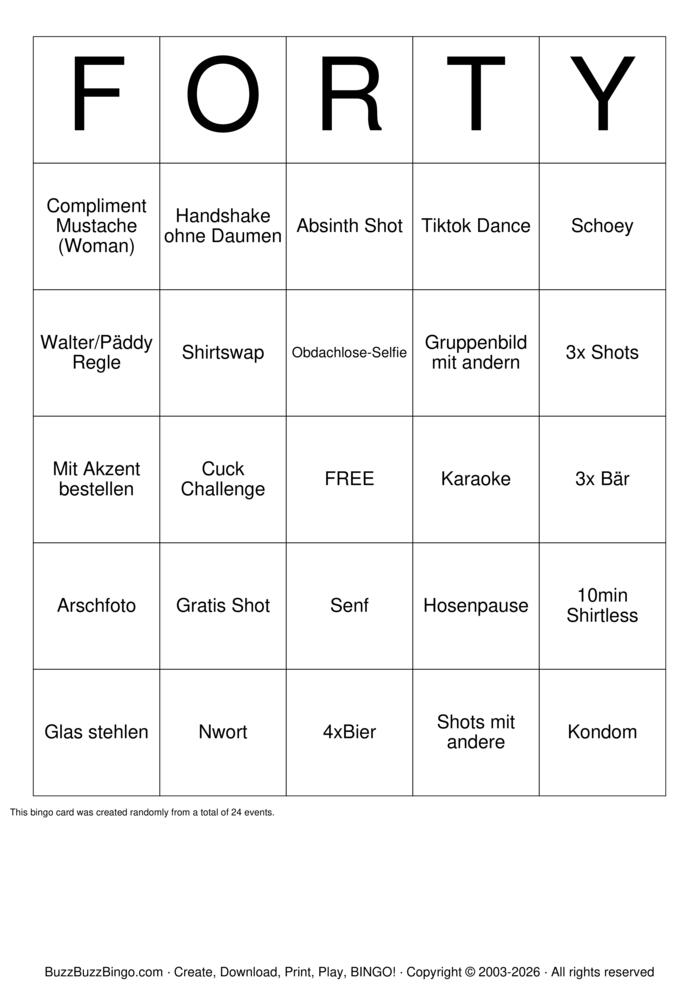 Download Free Pub Bingo Bingo Cards