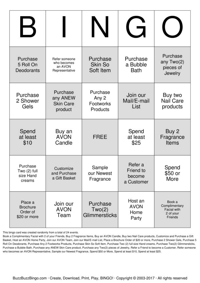 Custom Bingo Cards to Download, Print and Customize!