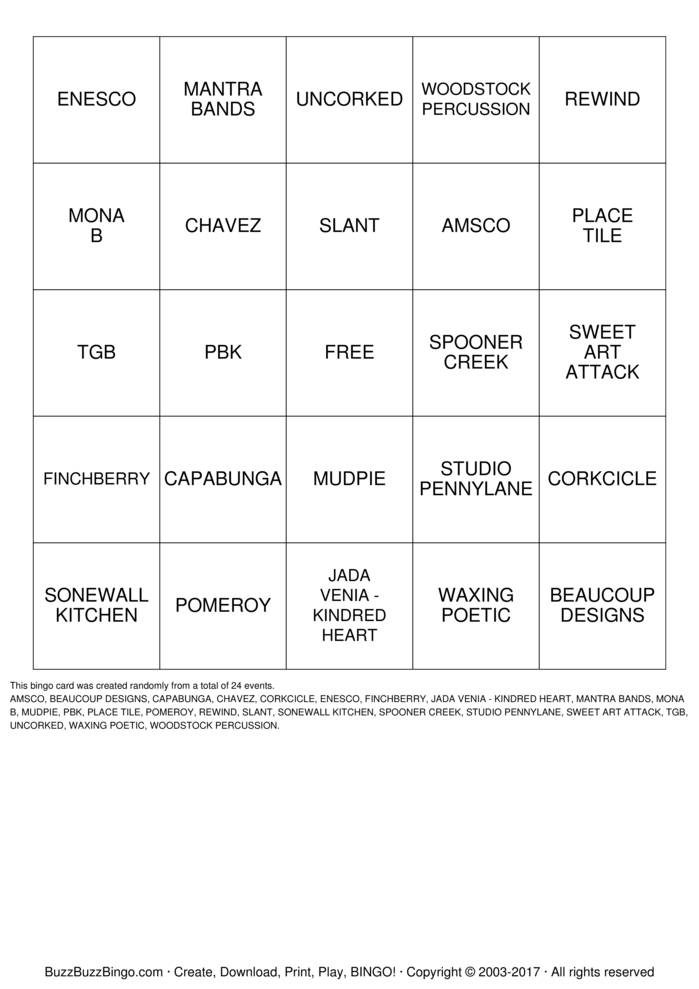 Download Free SASSY... Bingo Cards Download Free SASSY... Bingo Cards