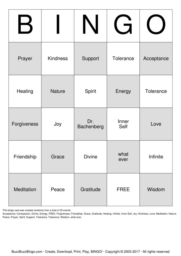 Gratitude Bingo Bingo Cards to Download, Print and Customize!