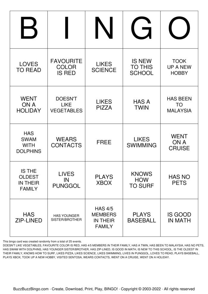 Download Free ICEBREAKER BINGO Bingo Cards Download Free ICEBREAKER BINGO Bingo Cards