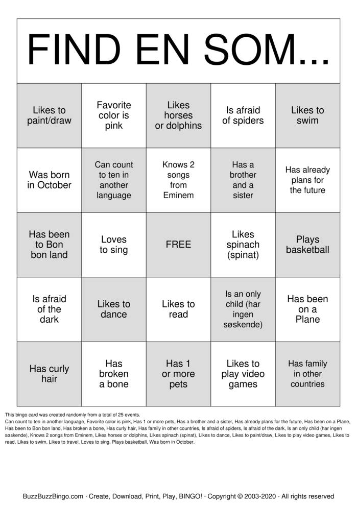 Download Free Mingle Bingo  Bingo Cards