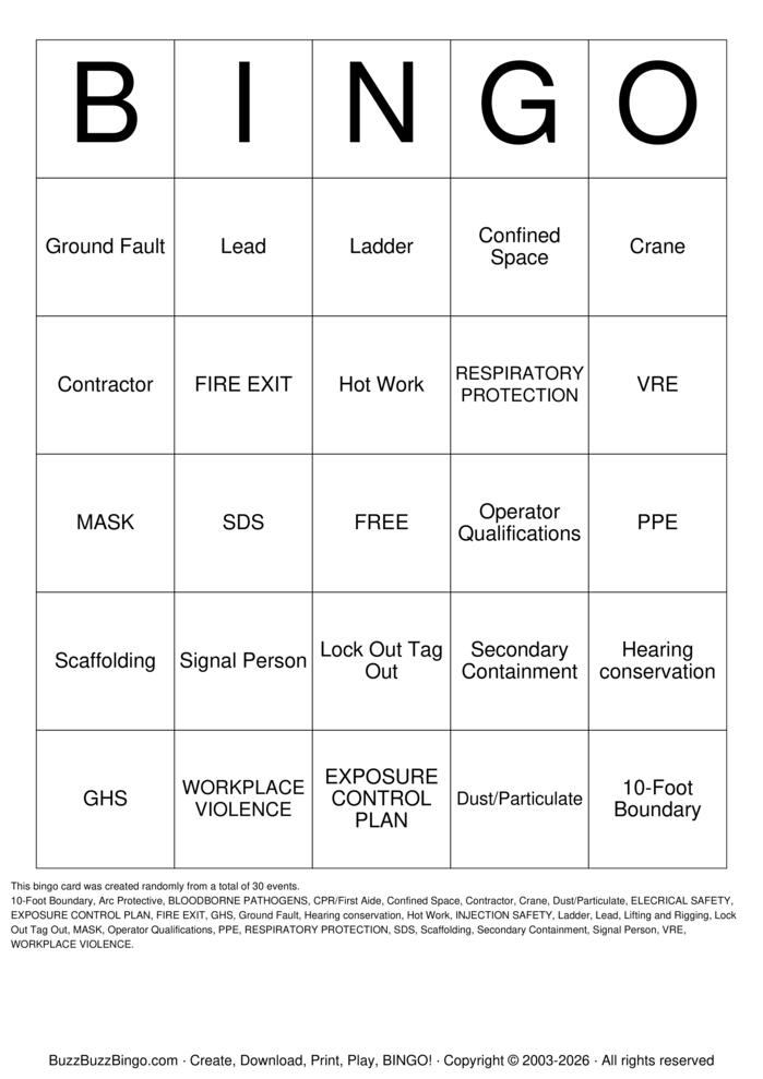 Download Free Passport PPE Bingo Cards Download Free Passport PPE Bingo Cards
