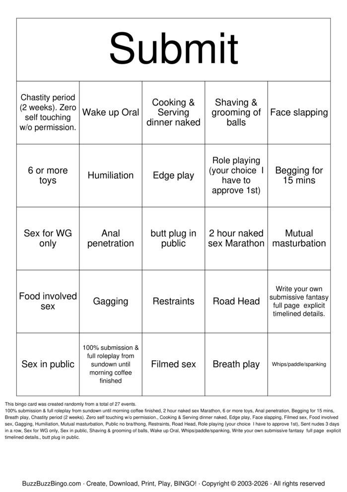 Download Free Sex Subs-Initiative Bingo Cards Download Free Sex Subs-Initiative Bingo Cards