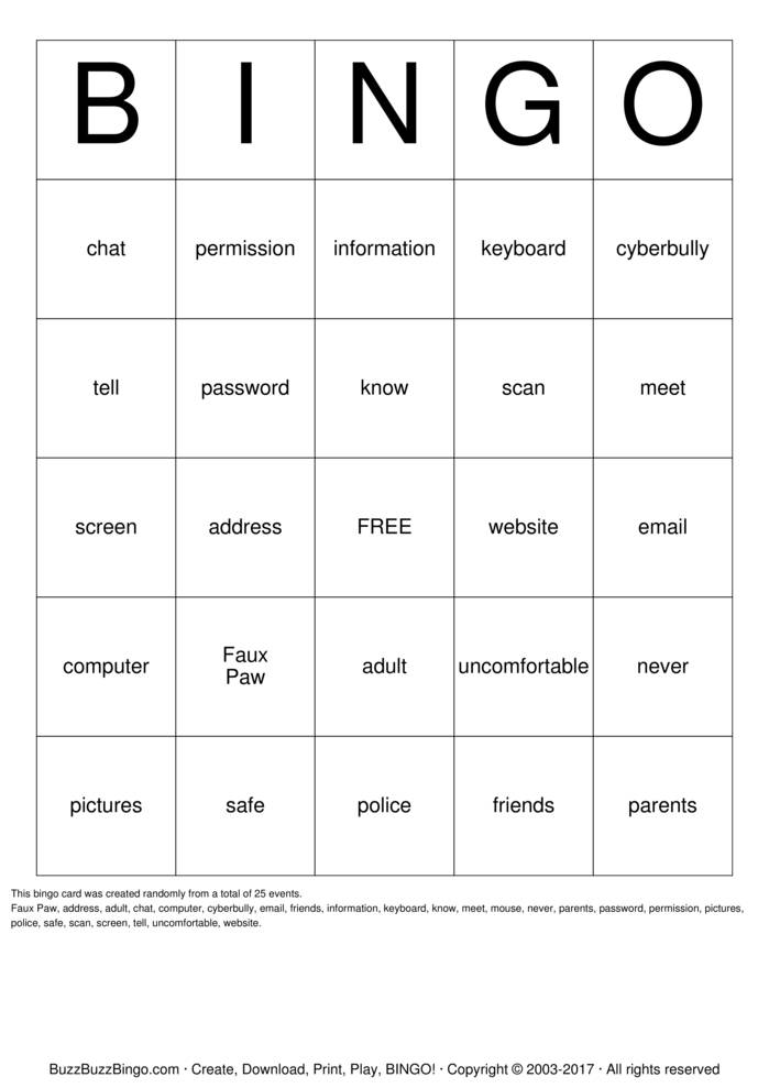 Workplace Safety Bingo Cards To Download Print And Customize Safety