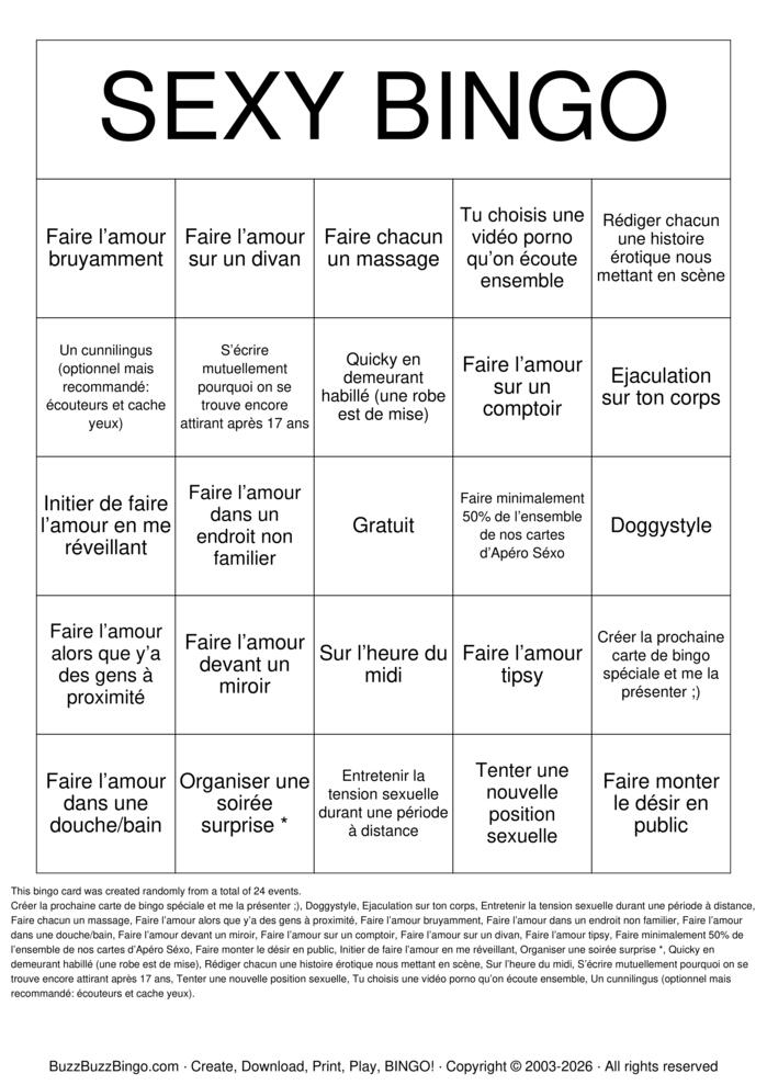 Download Free Bingo de couple - 2026 Bingo Cards
