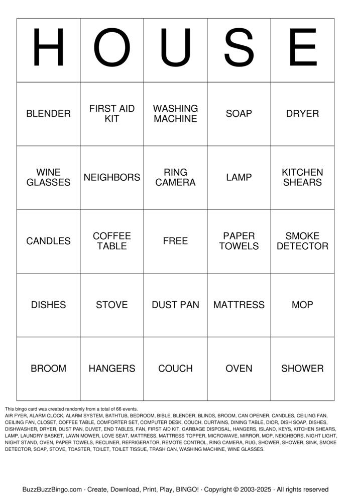Custom Bingo Cards to Download, Print and Customize!