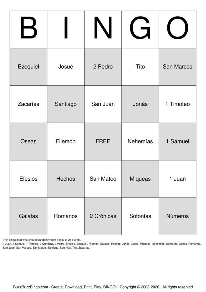 Download Free Custom Bingo Cards Download Free Custom Bingo Cards