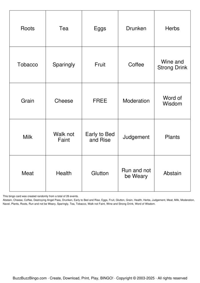 Download Free Words of Wisdom Bingo!! Bingo Cards Download Free Words of Wisdom Bingo!! Bingo Cards