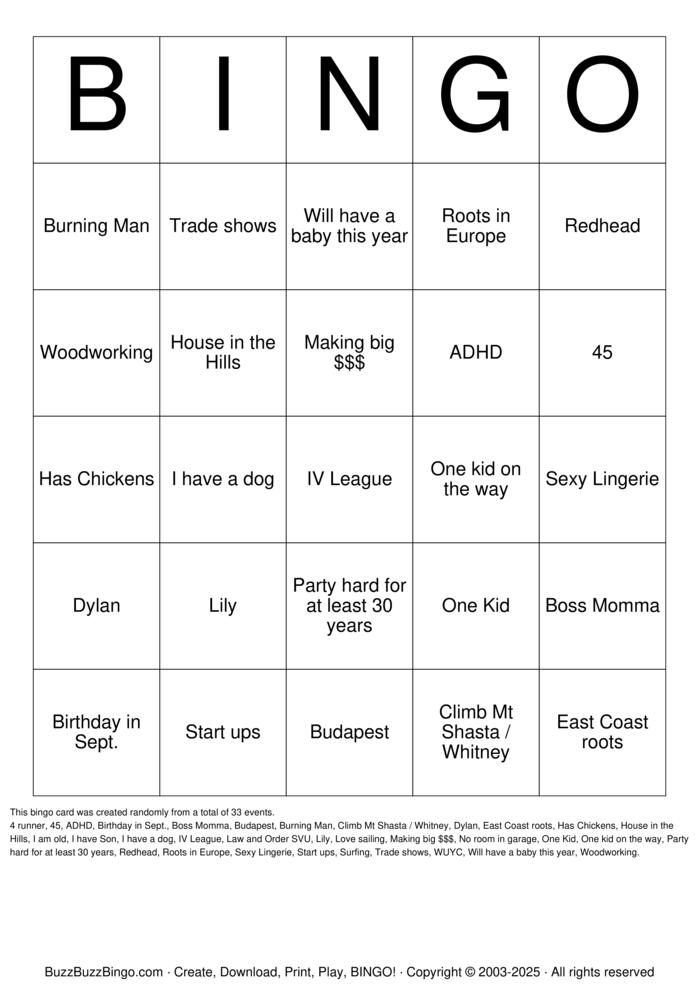 Custom Bingo Cards to Download, Print and Customize!