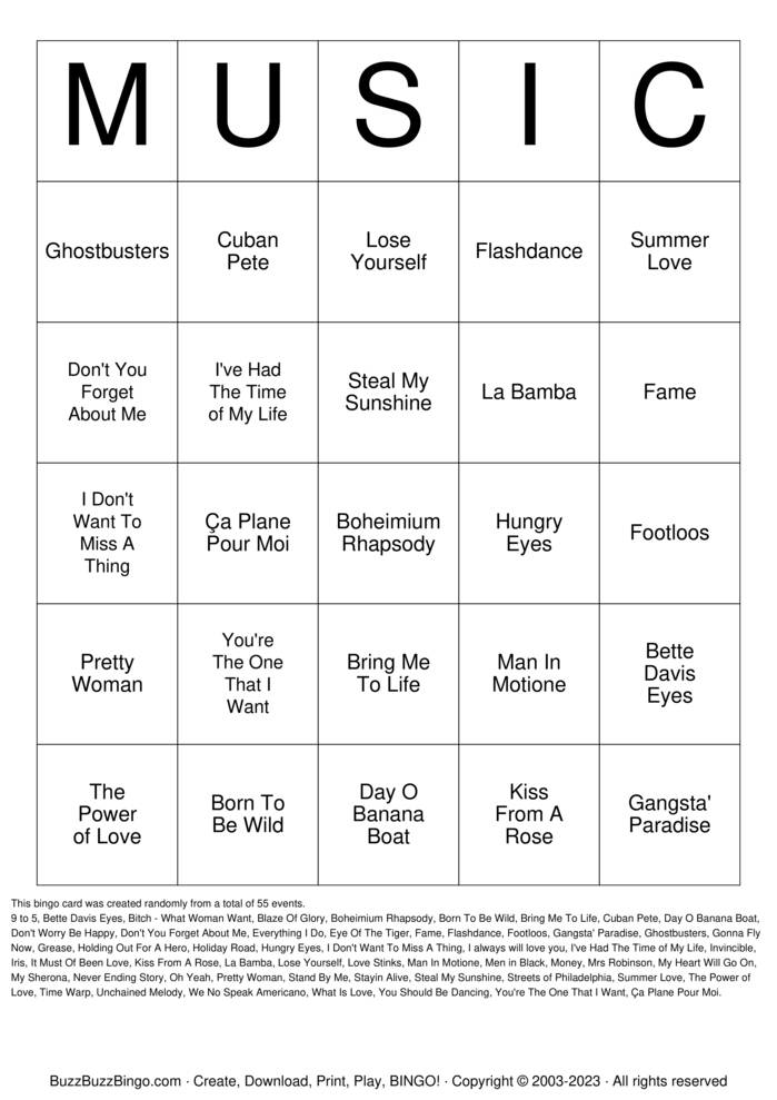 Download Free BINGO Bingo Cards