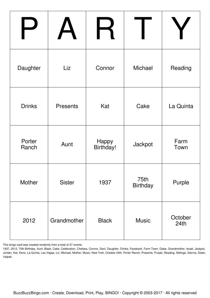 Download Free Custom Bingo Cards Download Free Custom Bingo Cards