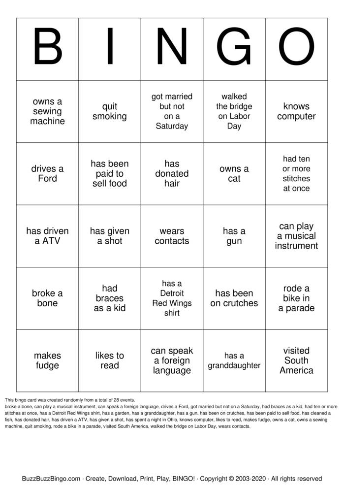 Young Descendants Bingo Bingo Cards to Download, Print and Customize!