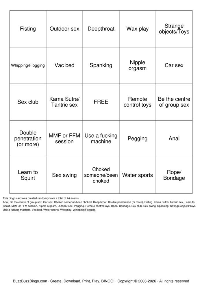 Download Free 2026 KINKY SEX BINGO Bingo Cards Download Free 2026 KINKY SEX BINGO Bingo Cards