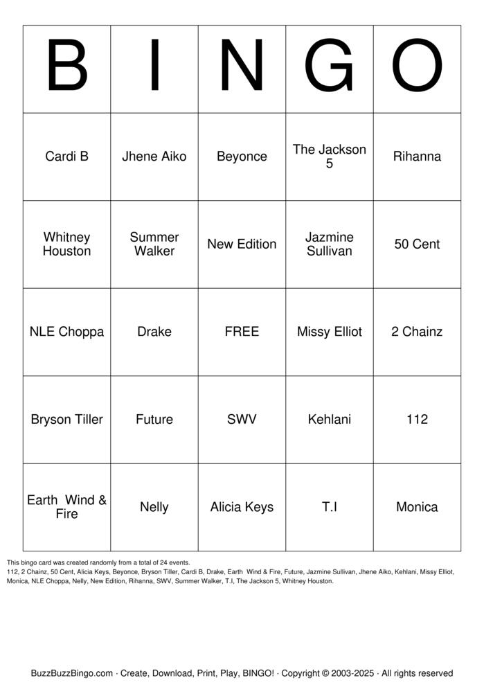 Custom Bingo Cards to Download, Print and Customize!