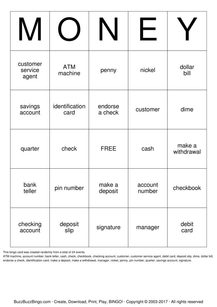 Download Free Custom Bingo Cards Download Free Custom Bingo Cards