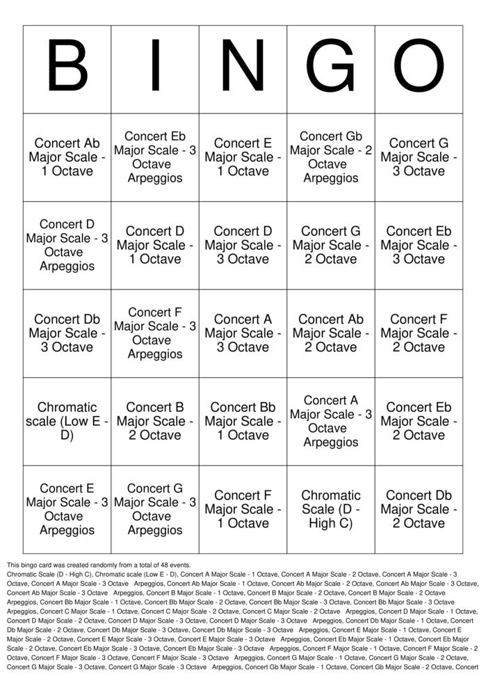 Download Free 7x7 Bingo Cards