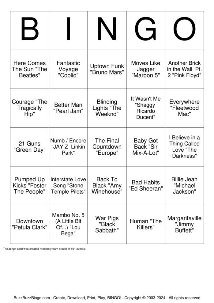 Download Free Brewhouse Bingo Bingo Cards