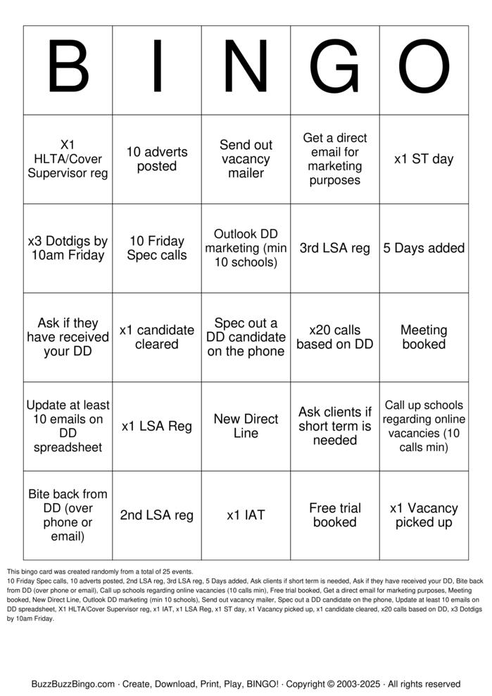 Custom Bingo Cards to Download, Print and Customize!