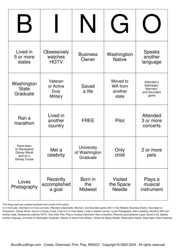 Download Free Custom Bingo Cards Download Free Custom Bingo Cards