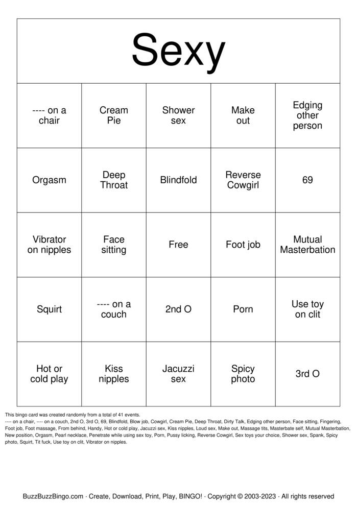 Download Free Sex toy bingo Bingo Cards