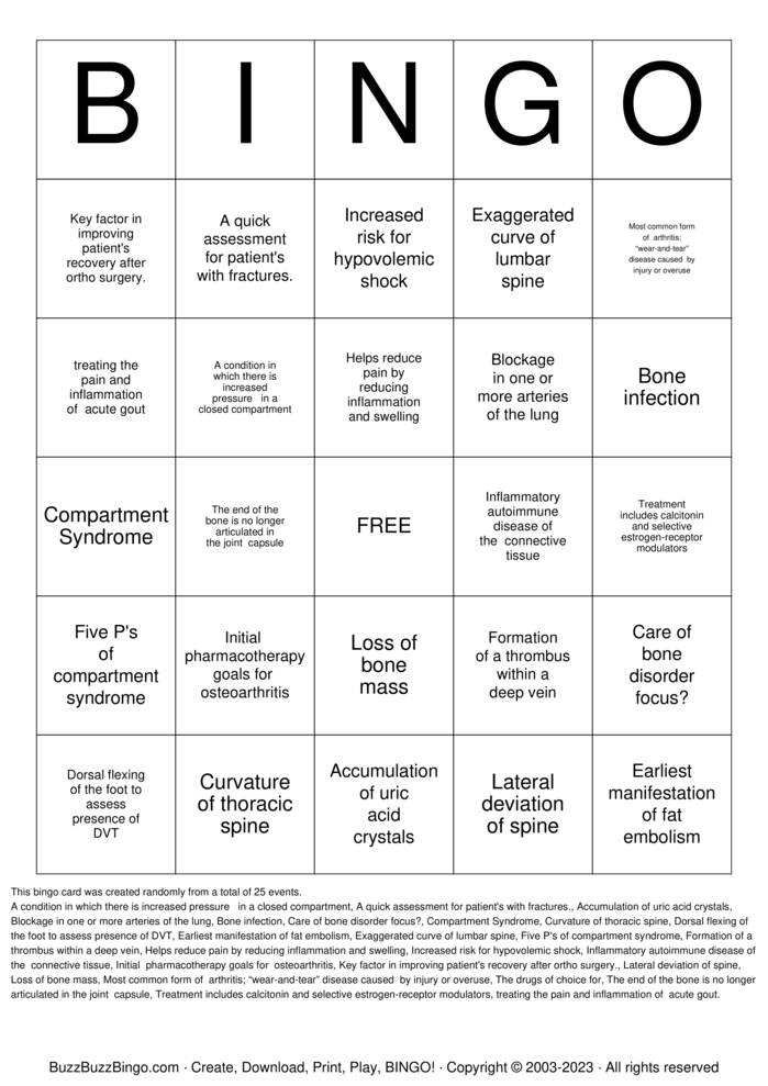 Download Free Custom Bingo Cards