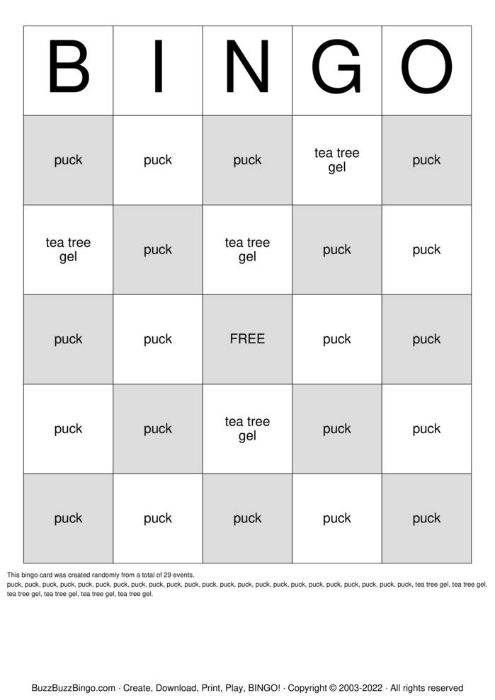 Custom Bingo Cards to Download, Print and Customize!