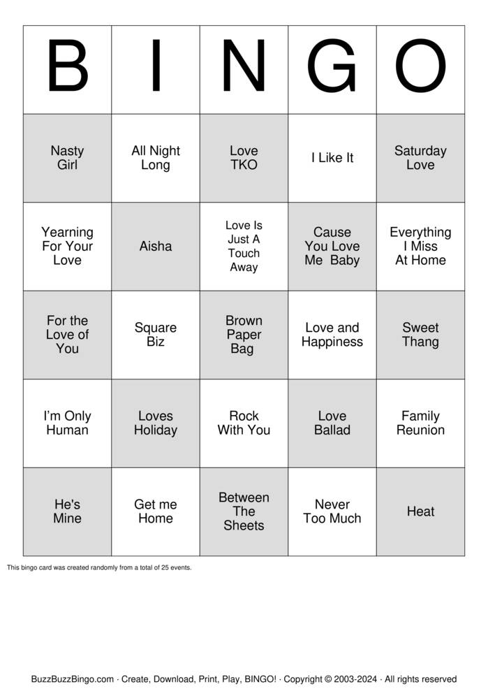 Download Free Brown Paper Bag Bingo Cards Download Free Brown Paper Bag Bingo Cards