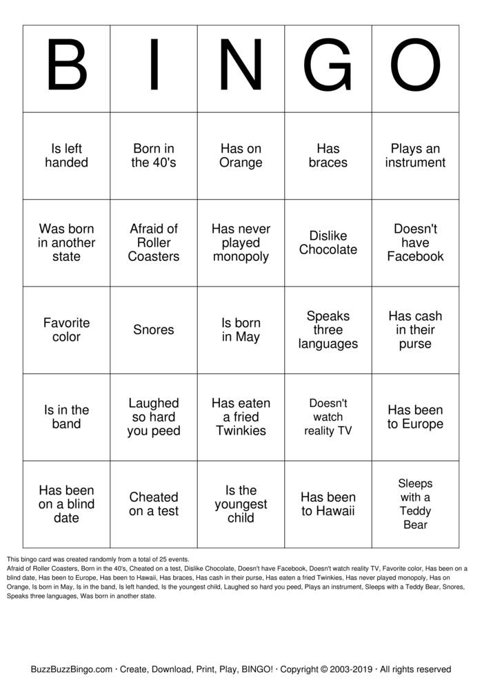Download Free Find Someone Who..... Bingo Cards Download Free Find Someone Who..... Bingo Cards