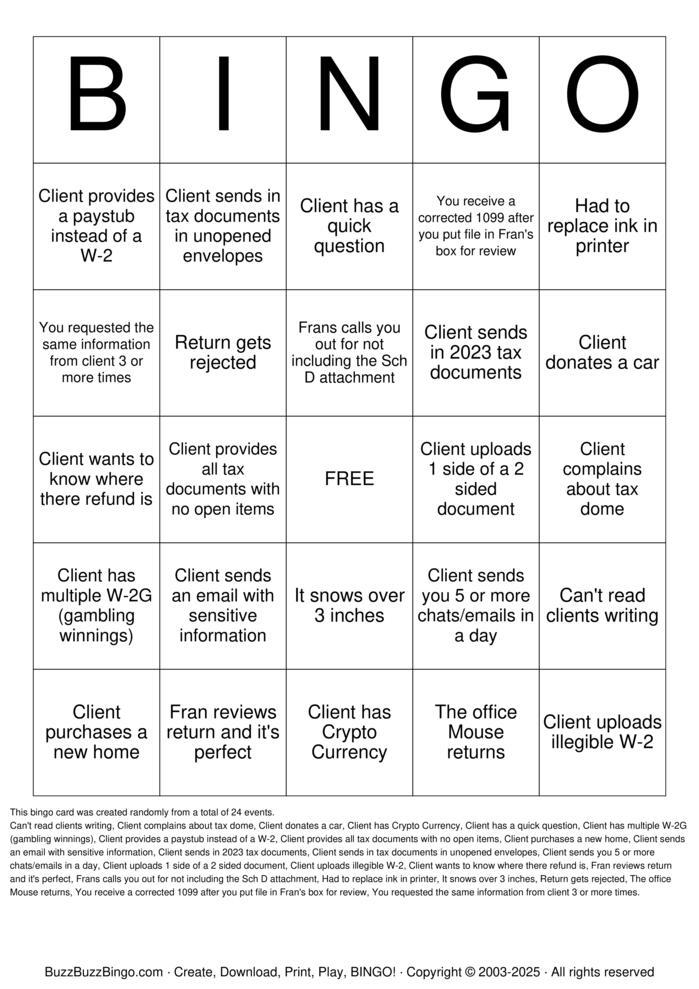 Download Free Custom Bingo Cards Download Free Custom Bingo Cards