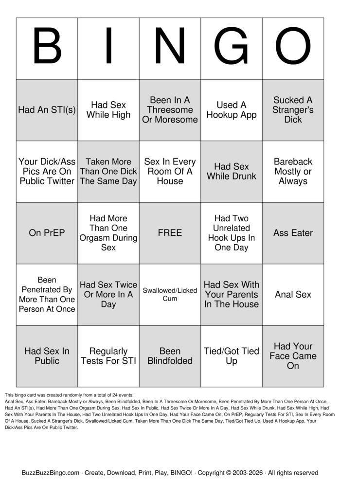 Download Free Gay Sex Bingo Bingo Cards Download Free Gay Sex Bingo Bingo Cards
