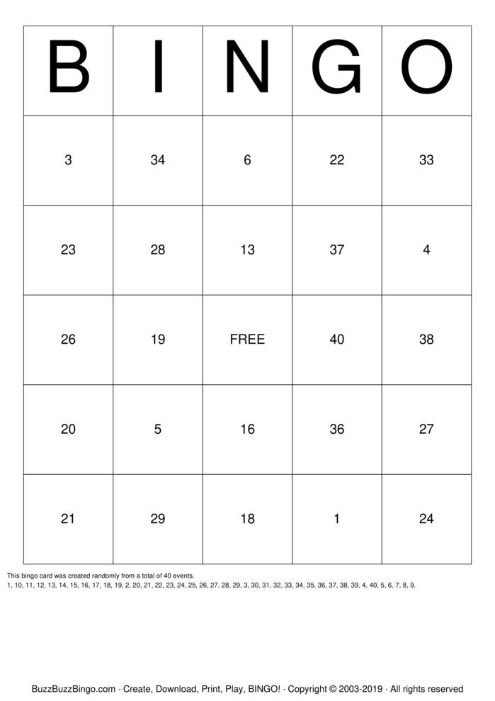 Spanish Numbers Bingo Cards to Download, Print and Customize!