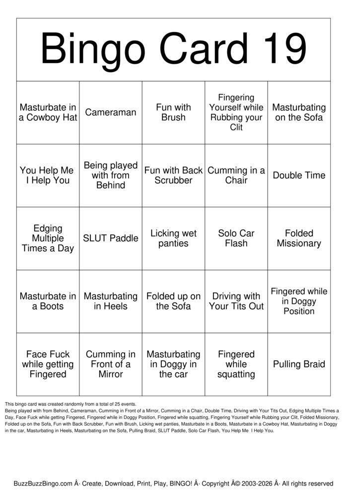 Download Free Bingo Card 19 Bingo Cards