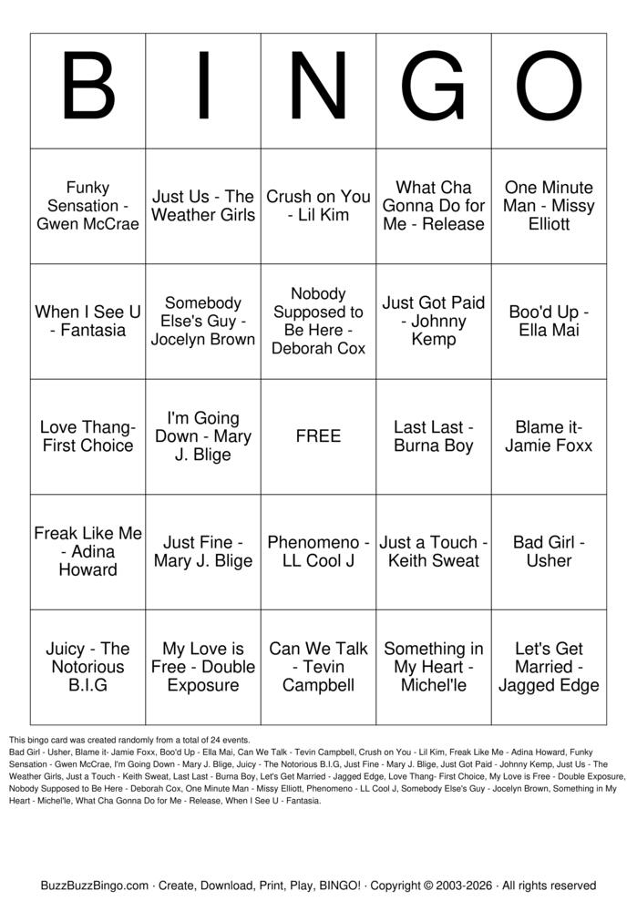 Download Free Custom Bingo Cards Download Free Custom Bingo Cards