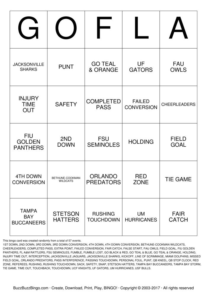 Download Free Custom Bingo Cards