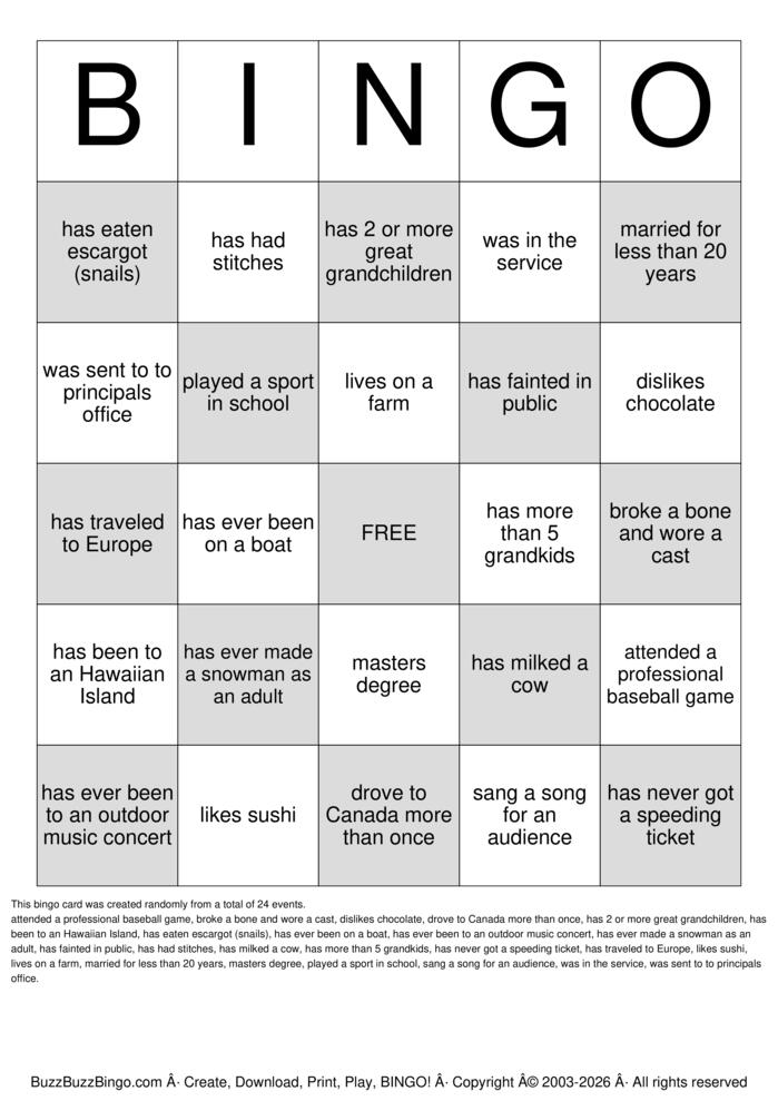 Download Free 50th Class Reunion Bingo Cards Download Free 50th Class Reunion Bingo Cards