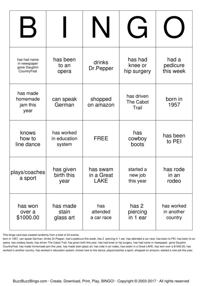 Family Reunion Bingo Cards to Download, Print and Customize!