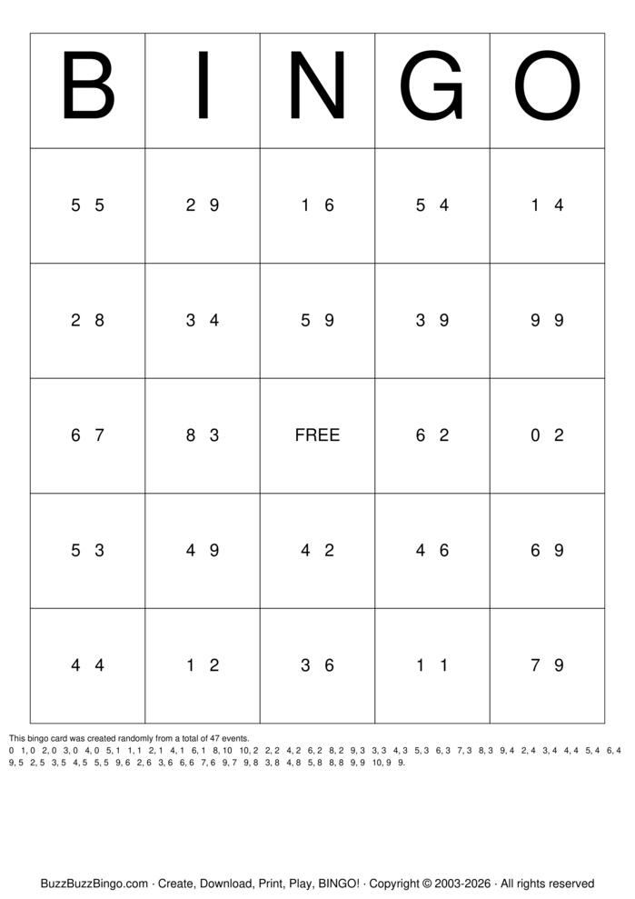 Download Free Math Addition Bingo Cards Download Free Math Addition Bingo Cards