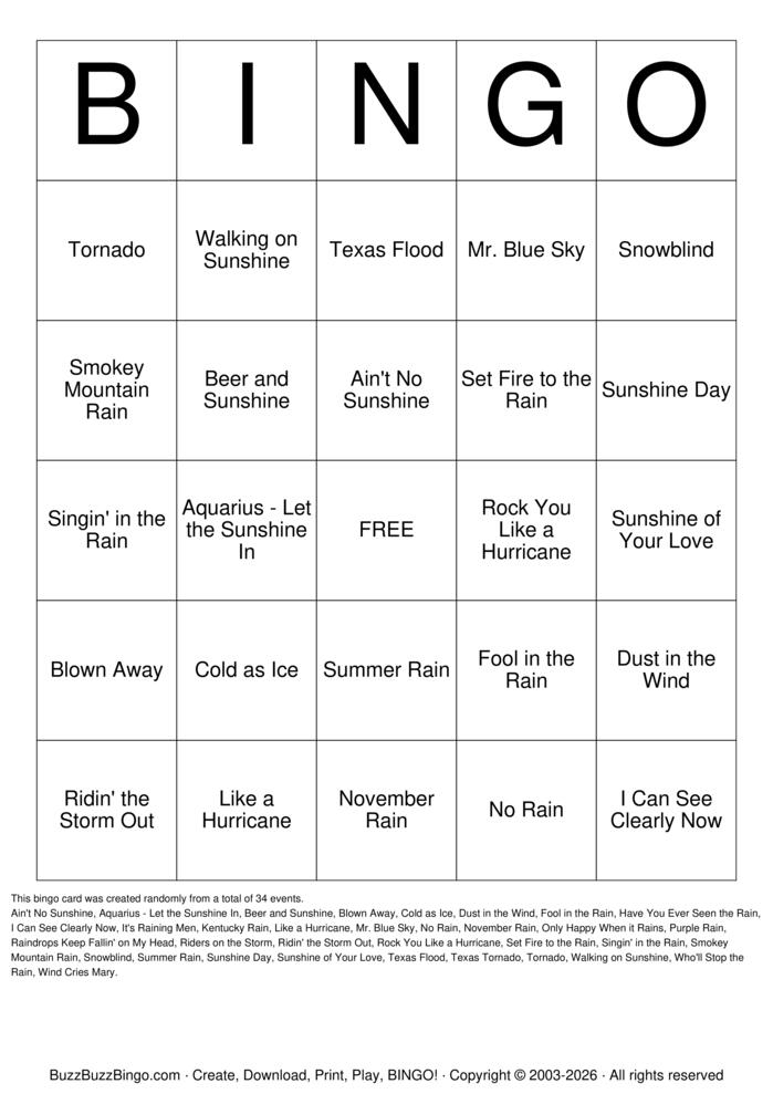 Download Free Custom Bingo Cards Download Free Custom Bingo Cards