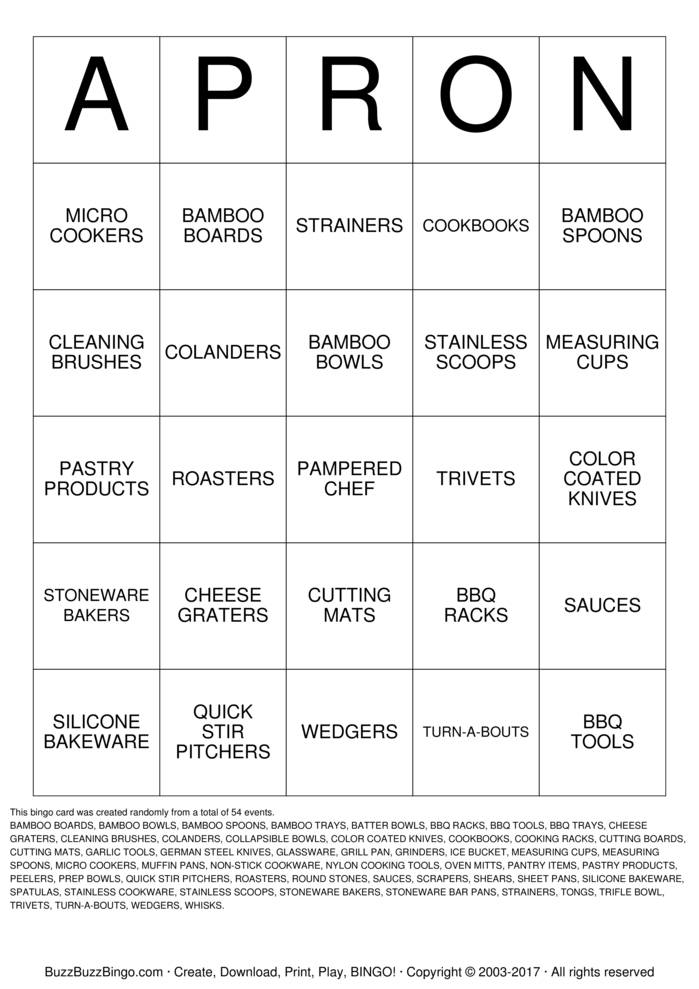 Download Free Custom Bingo Cards