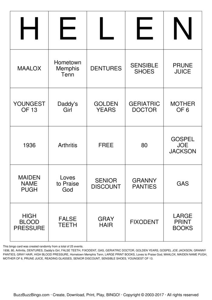 Download Free Happy 80th Birthday!! Bingo Cards