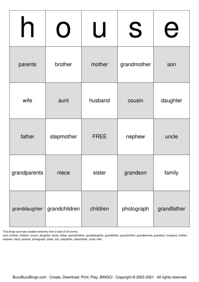 housewarming Bingo Cards to Download, Print and Customize!