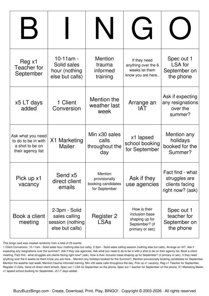 Download Free Custom Bingo Cards