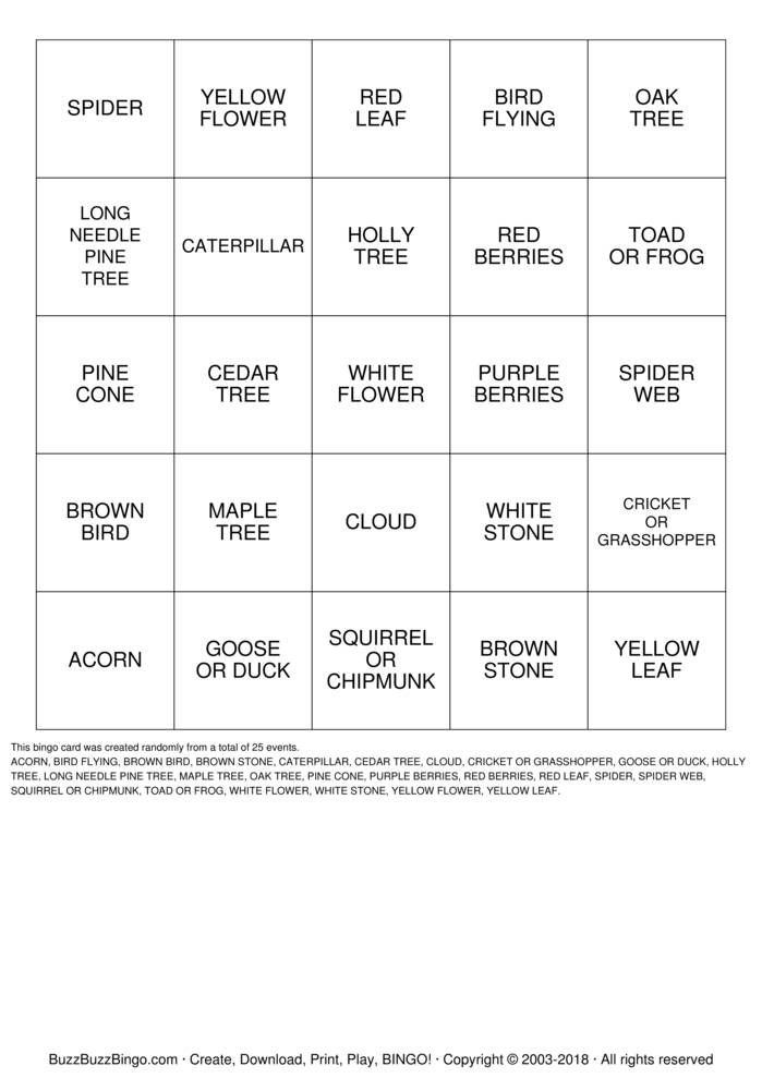 Download Free Custom Bingo Cards